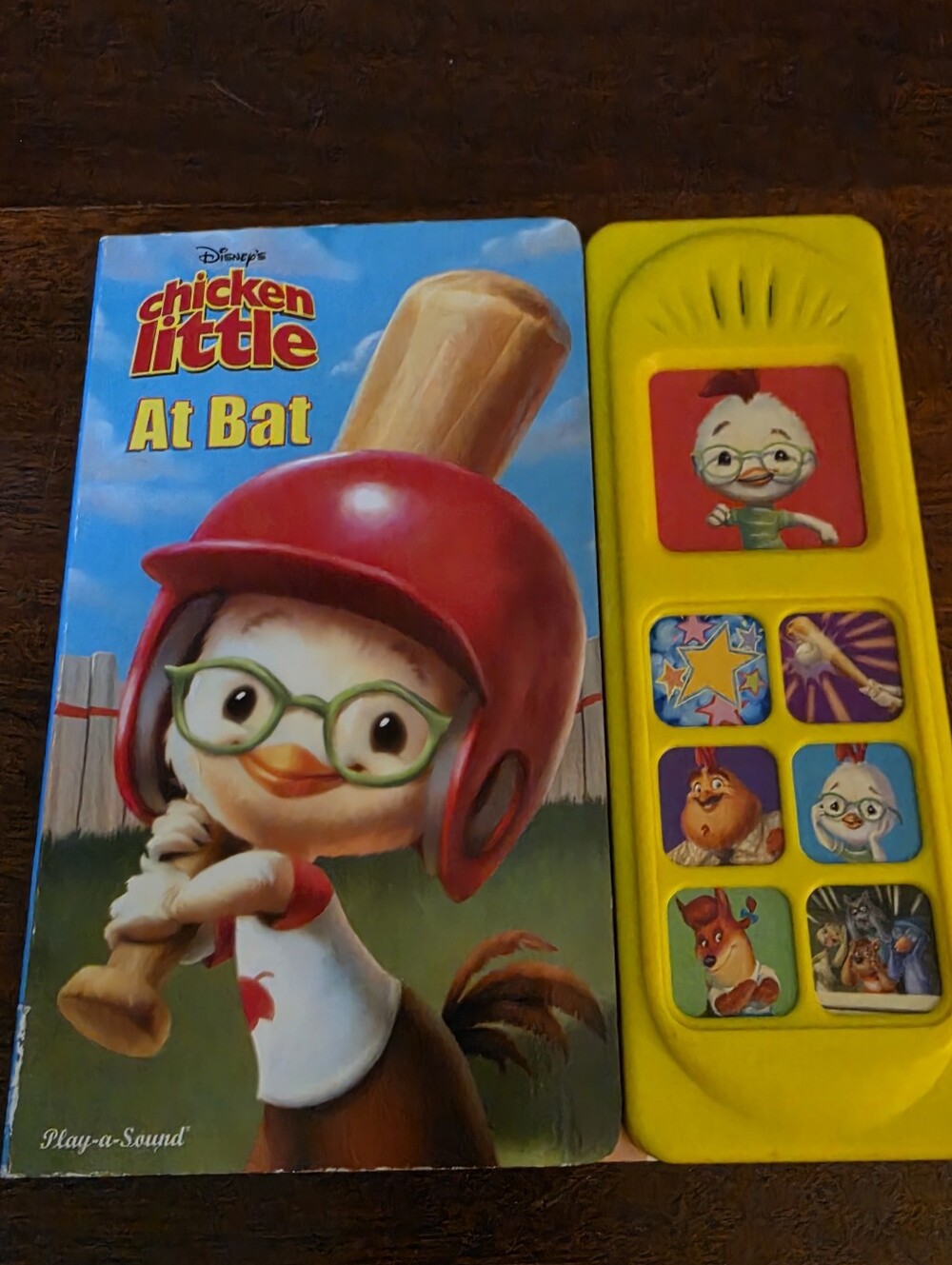 Interactive Disney Play a Sound Chicken Little At Bat Hardcover Book WORKS